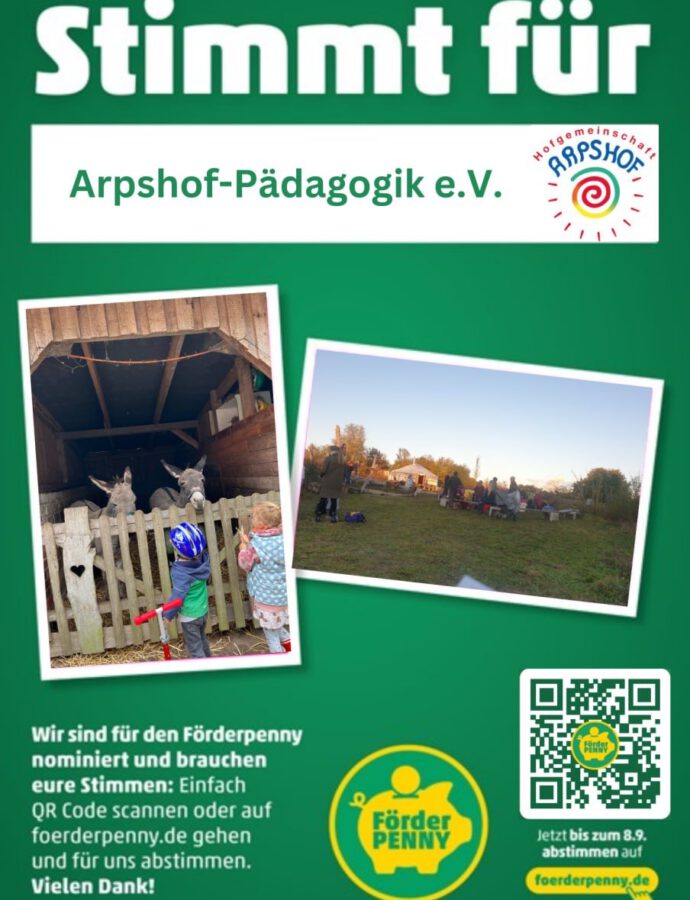 Eure Stimme für den Arpshof-Pädagogik e.V.!