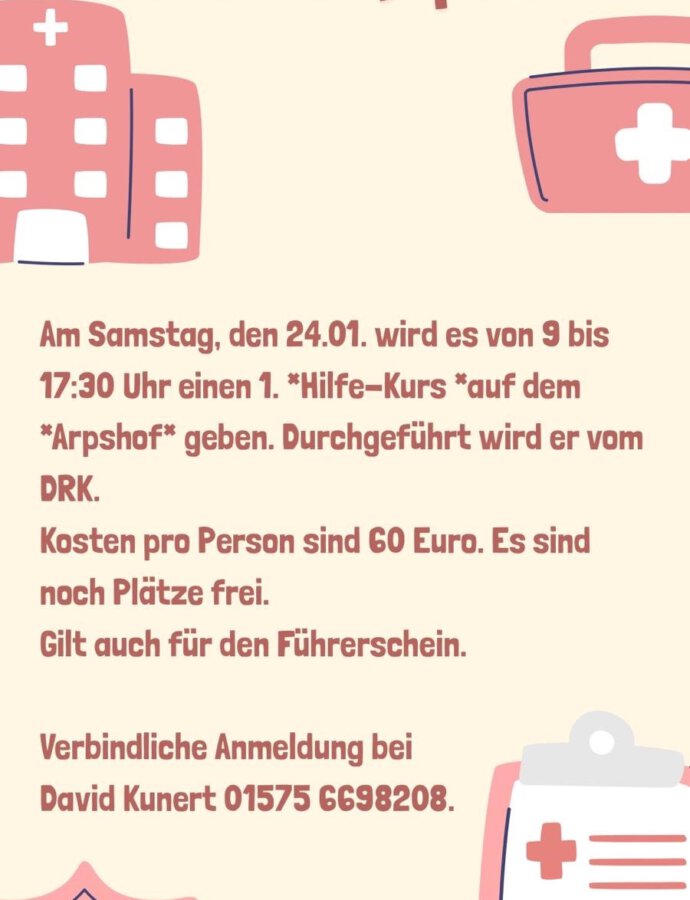 Erste Hilfe Kurs 🚑