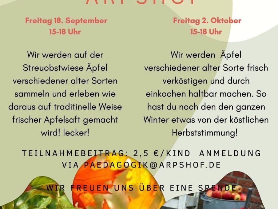 🍎 Apfelzeit auf dem Arpshof